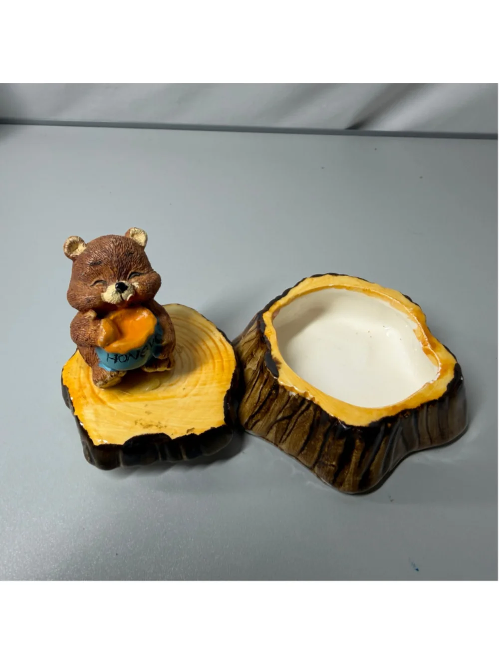 Artistic Gifts Inc. Bear Honey Pot Trinket Box One Size Brown Yellow